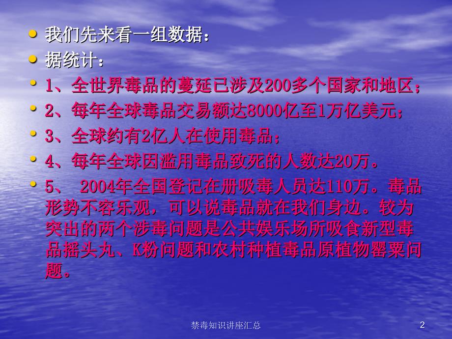 禁毒知识讲座汇总培训课件_第2页