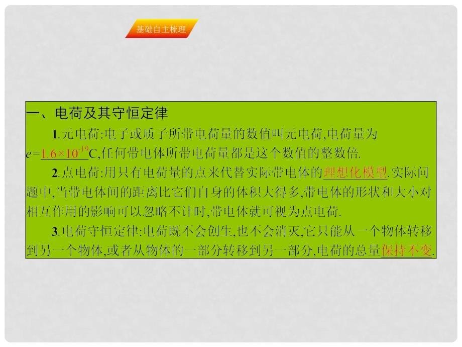 高三物理一轮复习 第六章 静电场 17 电场力的性质课件_第5页