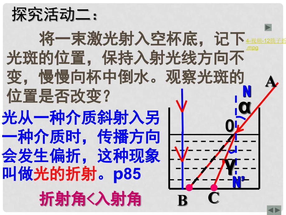 河南省焦作市许衡实验中学八年级物理上册《光的折射》课件新人教版_第4页