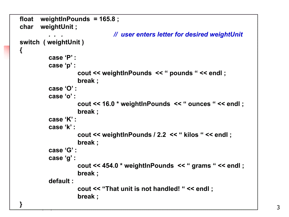 C++程序设计课件：Chapter9 Additional Control Structures_第3页