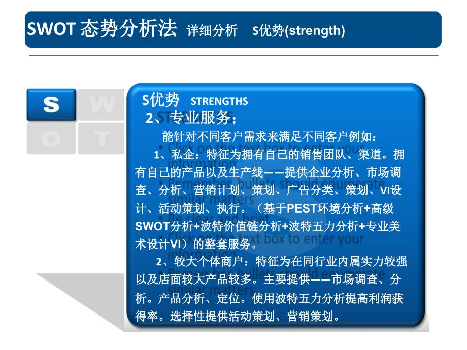 策划公司SWOT报告.讲述ppt课件_第4页