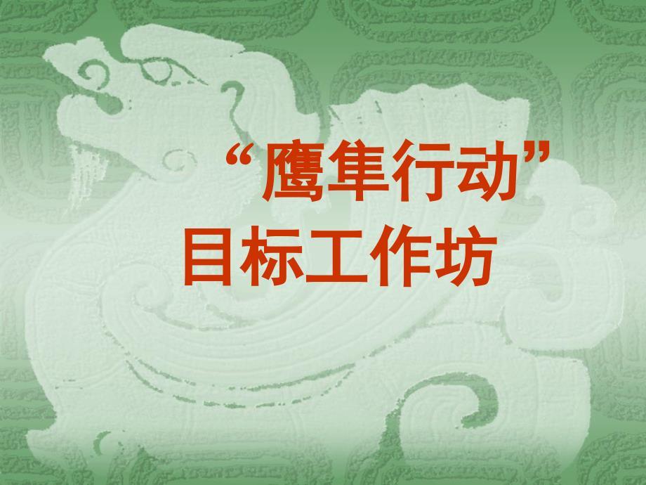 鹰隼行动目标工作坊.ppt
