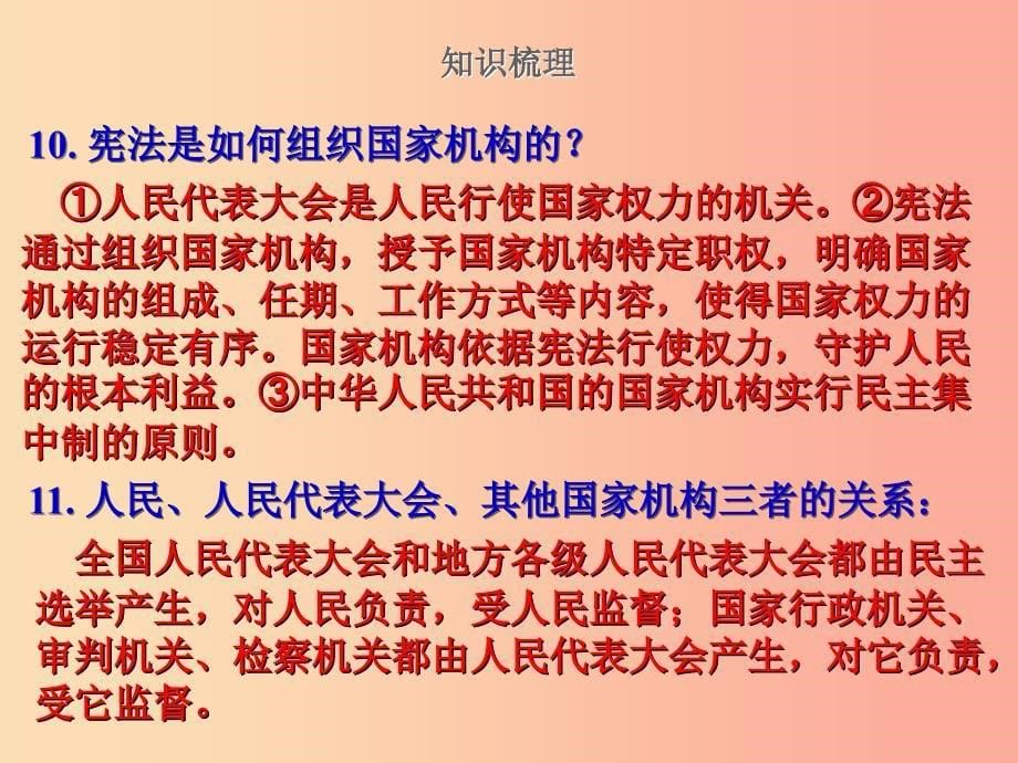 2019届中考道德与法治复习 八下 第一单元 坚持宪法至上课件 苏教版.ppt_第5页