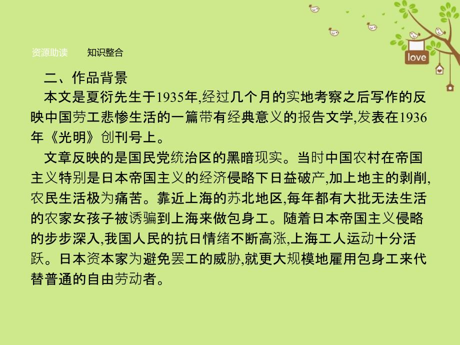 高中语文11包身工课件新人教版必修1_第3页