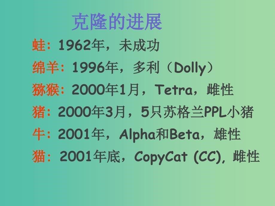 高中英语 Unit2 Cloning Using language课件 新人教版选修8.ppt_第5页