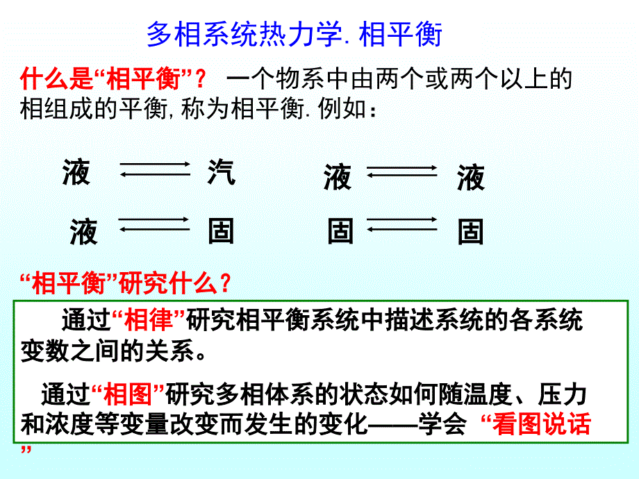 物理化学电子教案：多相系统热力学. 相平衡-1(2学时2012材料与能源专业专业)_第4页