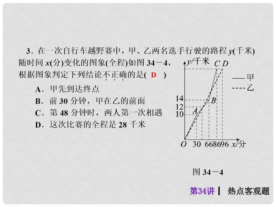 中考数学考前热点冲刺指导《第34讲 热点客观题》课件 新人教版_第5页