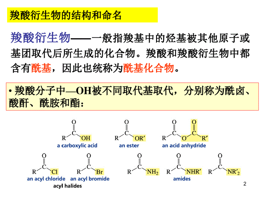 第十二章羧酸衍生物资料_第2页