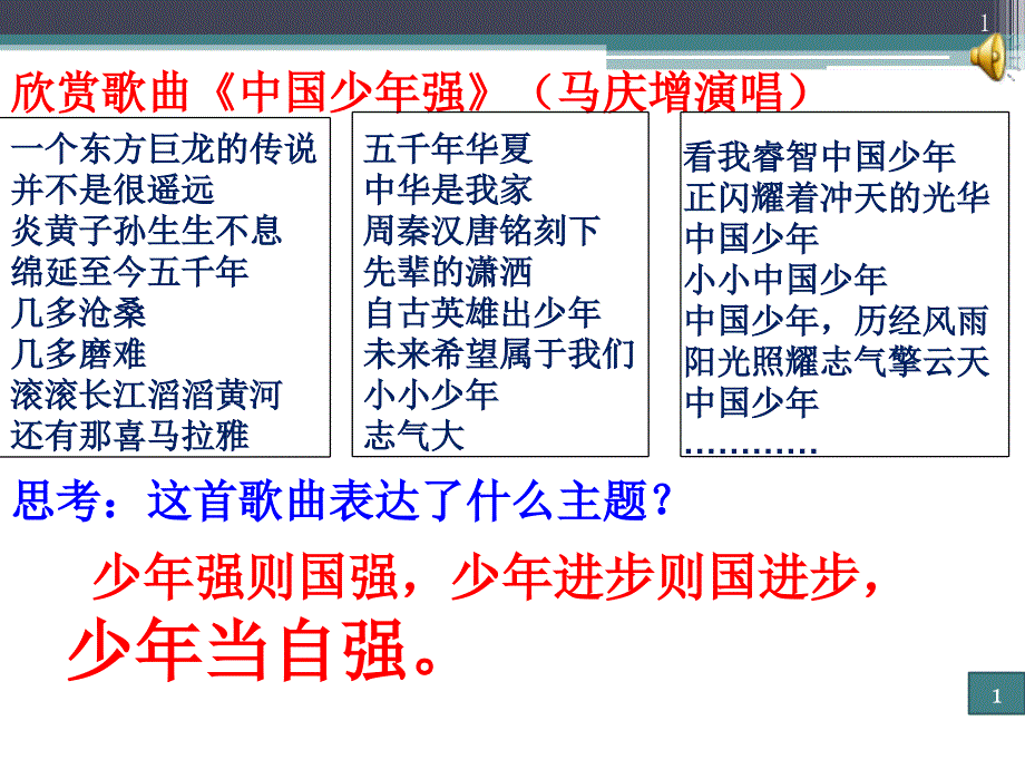 少年当自强优秀课件_第1页