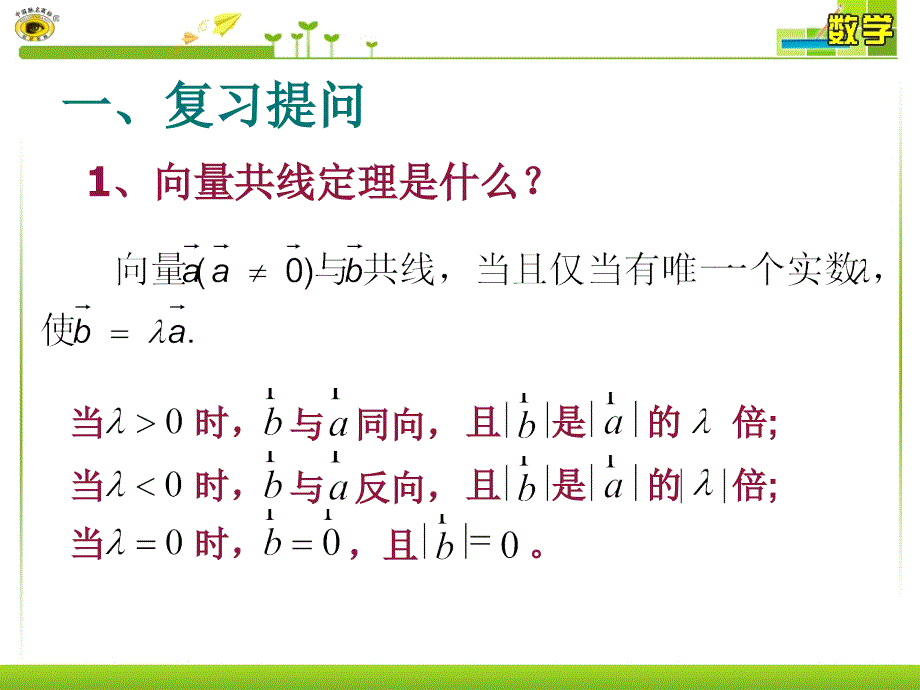 2.3.1平面向量基本定理课堂PPT_第2页