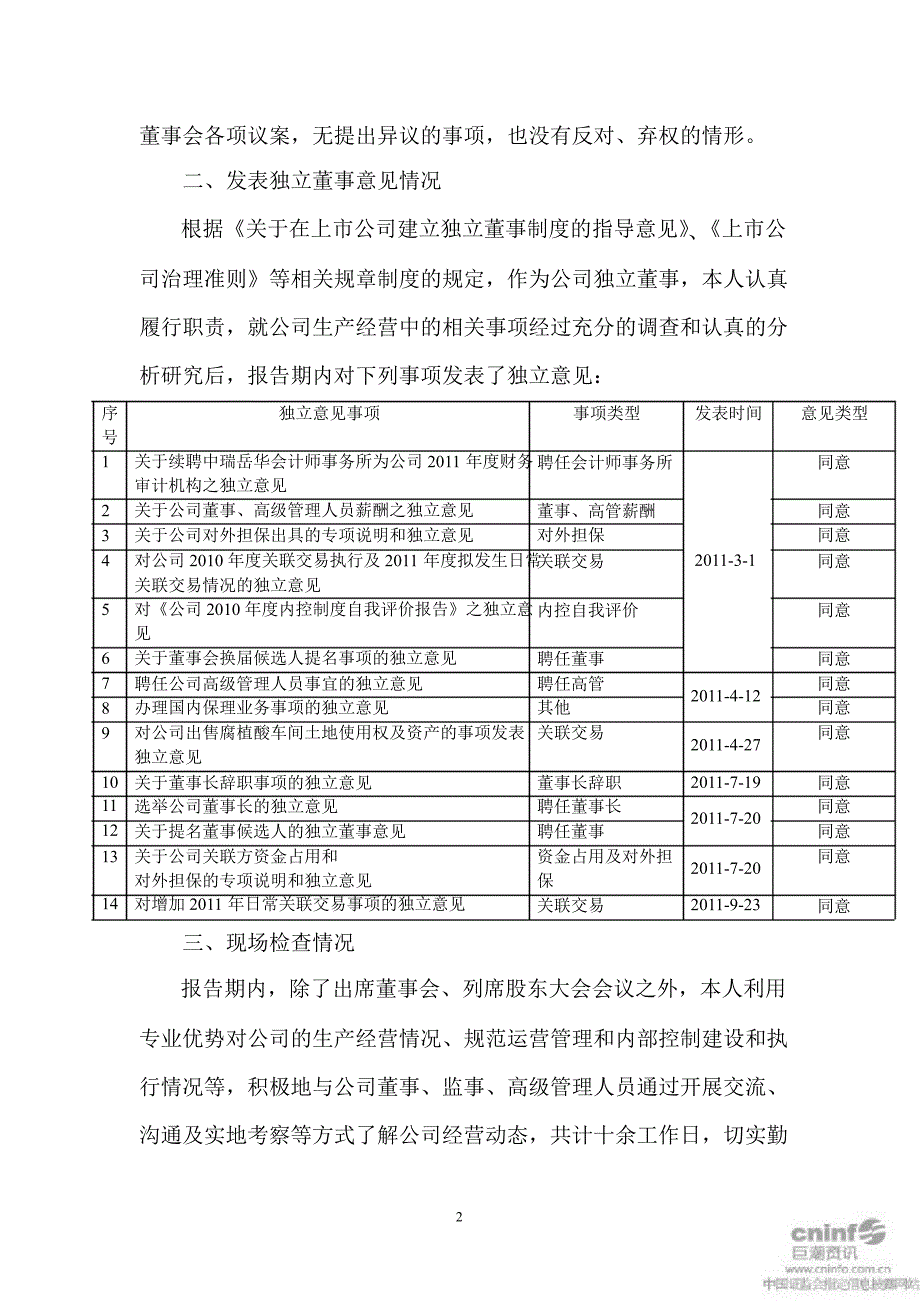 露天煤业：独立董事述职报告（才庆祥）_第2页