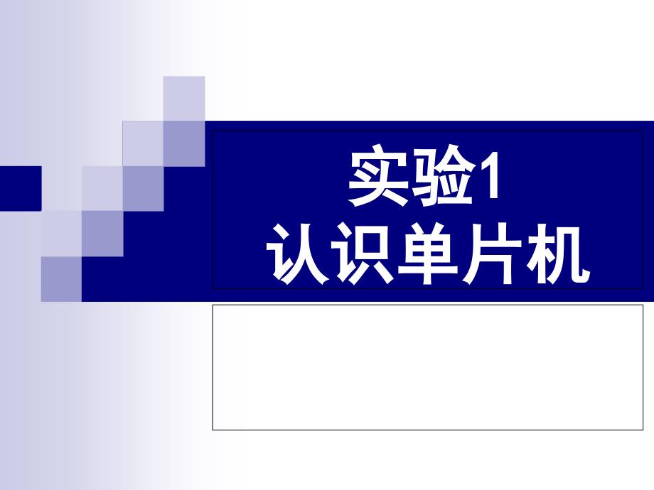 C5 实验1 认识单片机 控制led-精品文档资料系列_第1页