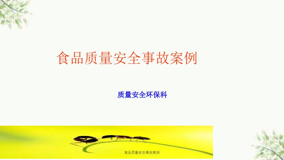 食品质量安全事故案例课件_第1页