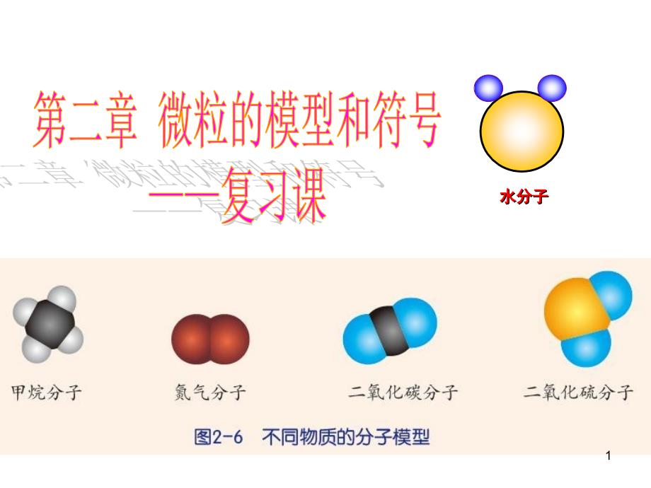 微粒的模型和符号复习优秀课件_第1页