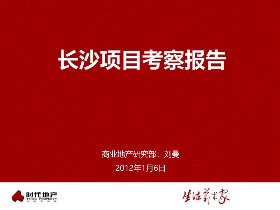 1月长沙项目考察报告修改版38页_第1页