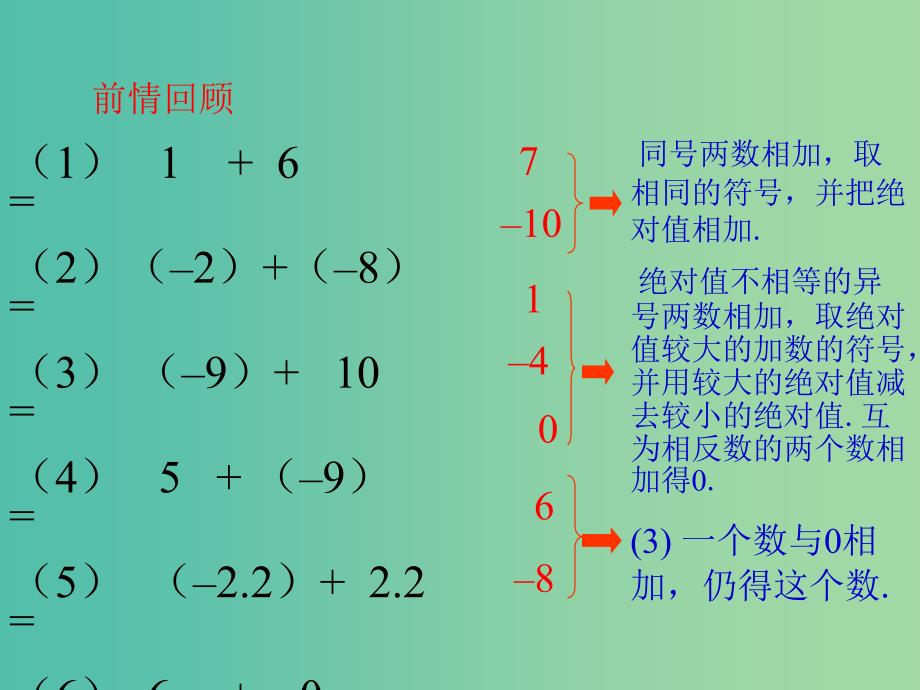 七年级数学上册 2.5 有理数的减法课件 （新版）北师大版.ppt_第2页