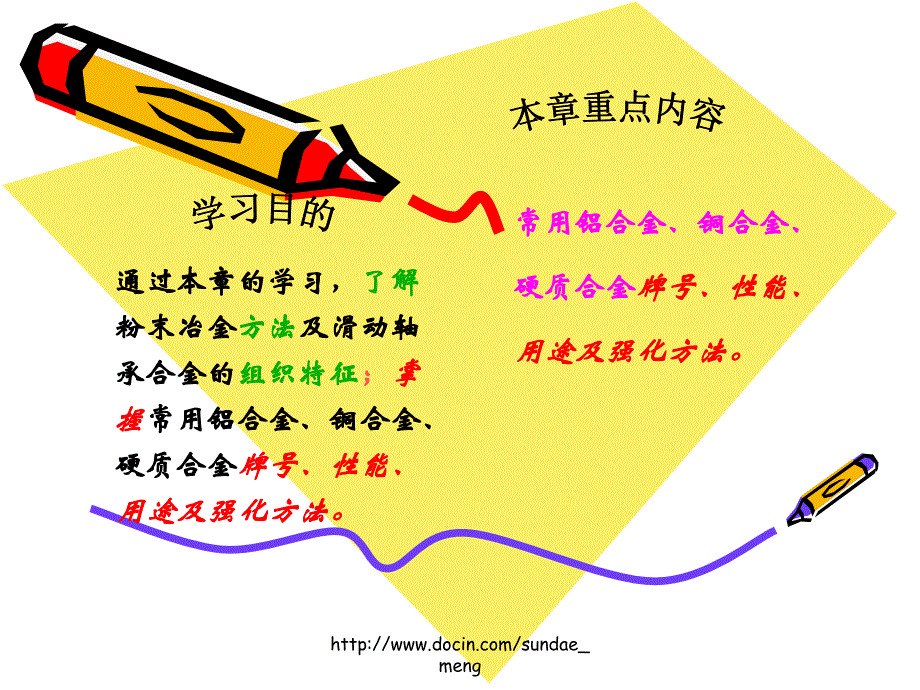 【大学课件】非铁金属材料与粉末冶金材料PPT_第2页