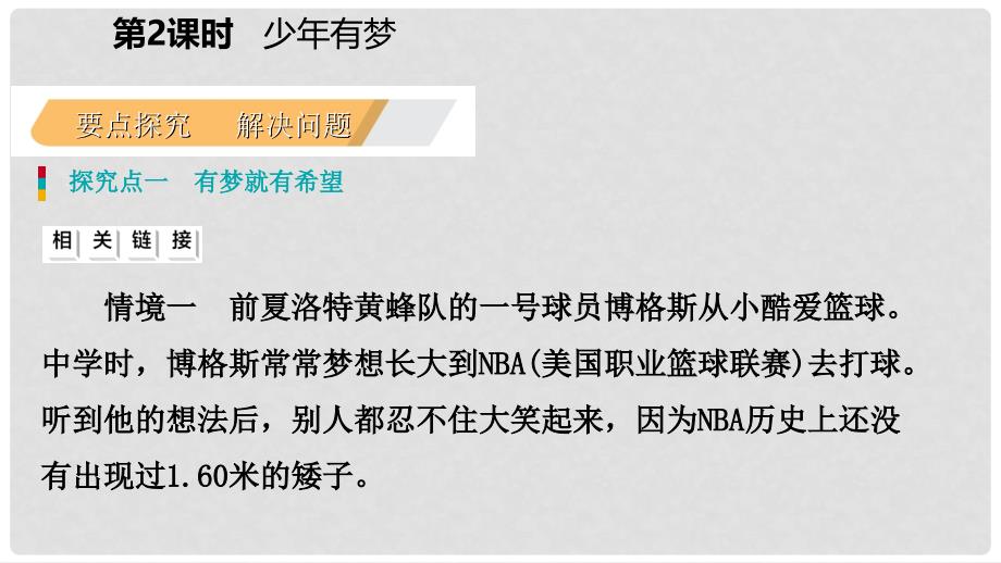 七年级道德与法治上册 第一单元 成长的节拍 第一课 中学时代 第2框 少年有梦习题课件 新人教版_第3页