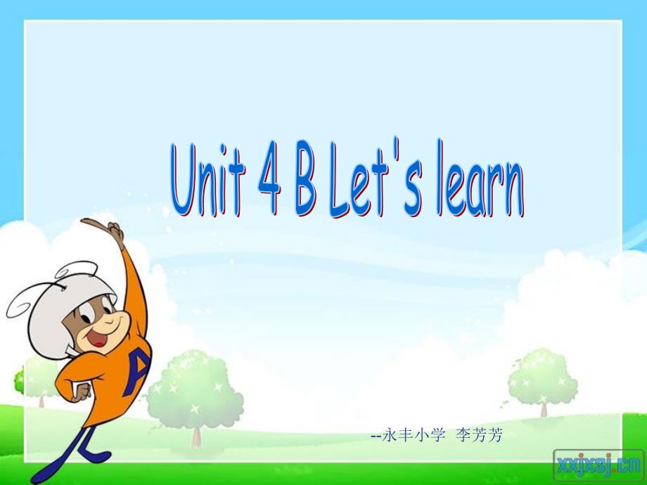 新版PEP_小学三年级英语上册第四单元Unit_4_B_Let_us_learn_第1页