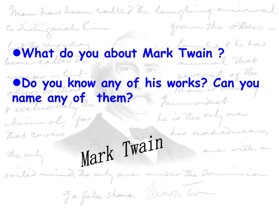 unit3 Mark Twain：课件二（17张PPT）（人教版必修3）_第2页