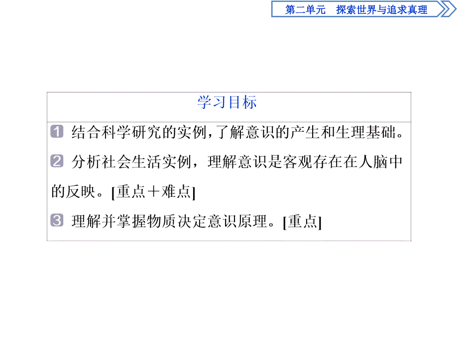 人教版政治必修四同步课件：第二单元 第五课 第一框　意识的本质_第3页