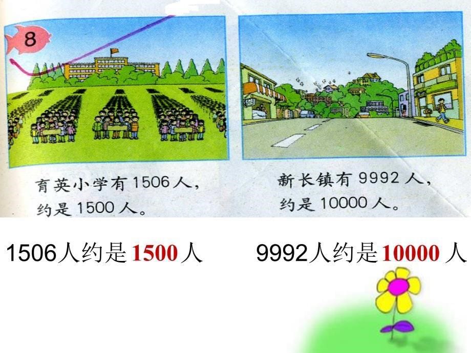 人教版数学二年级下册《万以内数的大小比较和近似数》 (2)_第5页