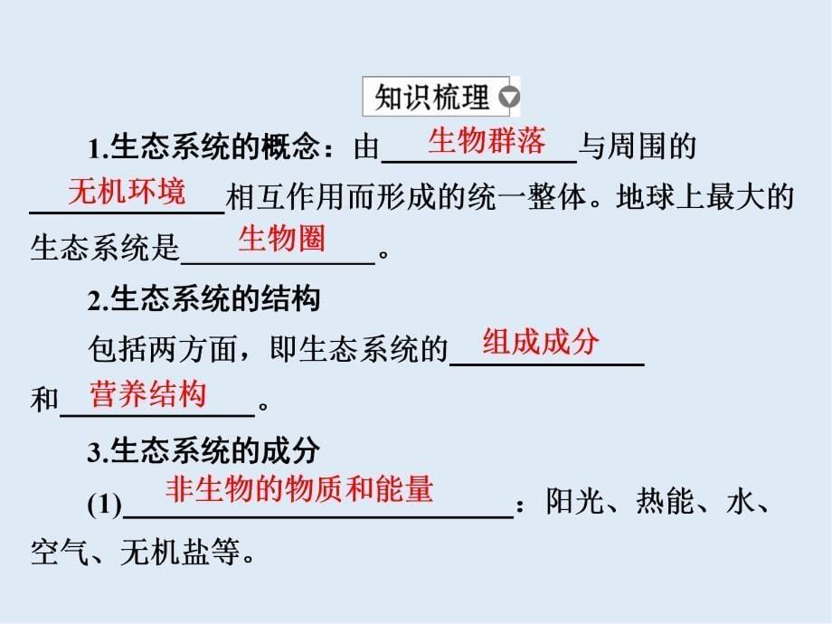 版高考生物高分计划一轮课件：第31讲　生态系统的结构 31_第5页