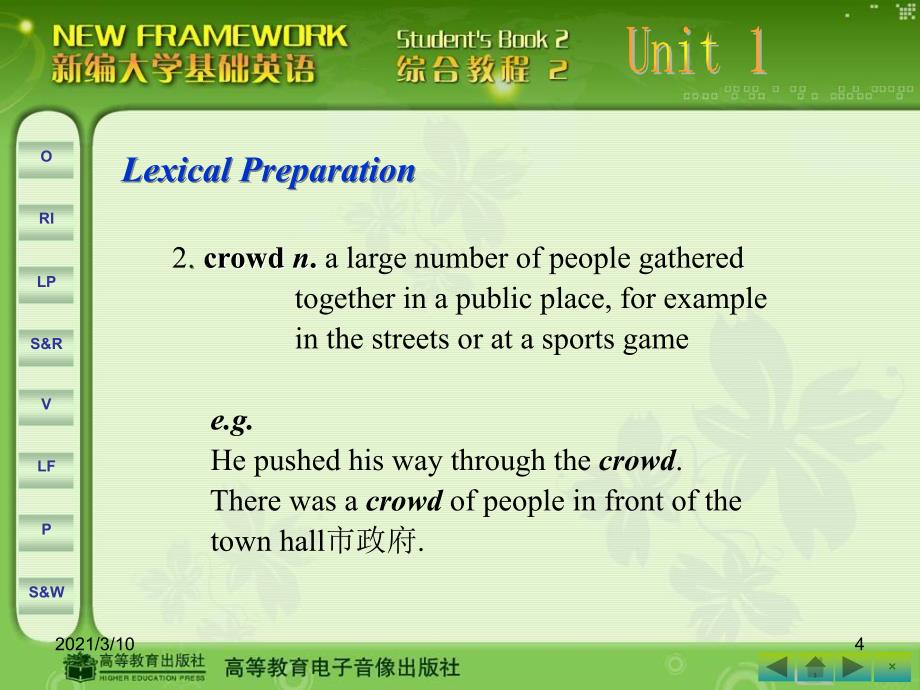 新编大学生基础英语unit1Lesson-1_第4页