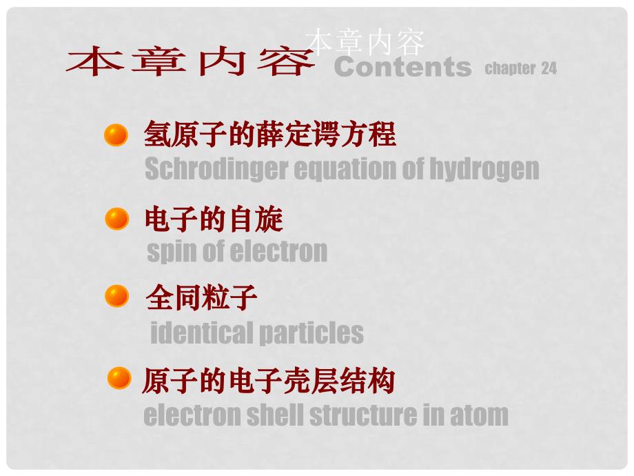 高三物理 第二十四章 原子结构的量子理论竞赛课件_第2页