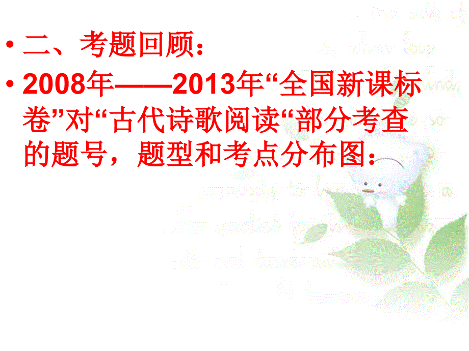 高考新课标语文试卷诗歌鉴赏专题复习策略_第4页