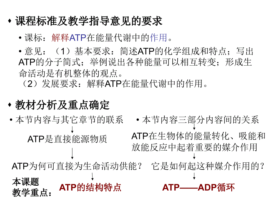 浙教版高中生物必修一《细胞与能量ATP》说课稿_第2页