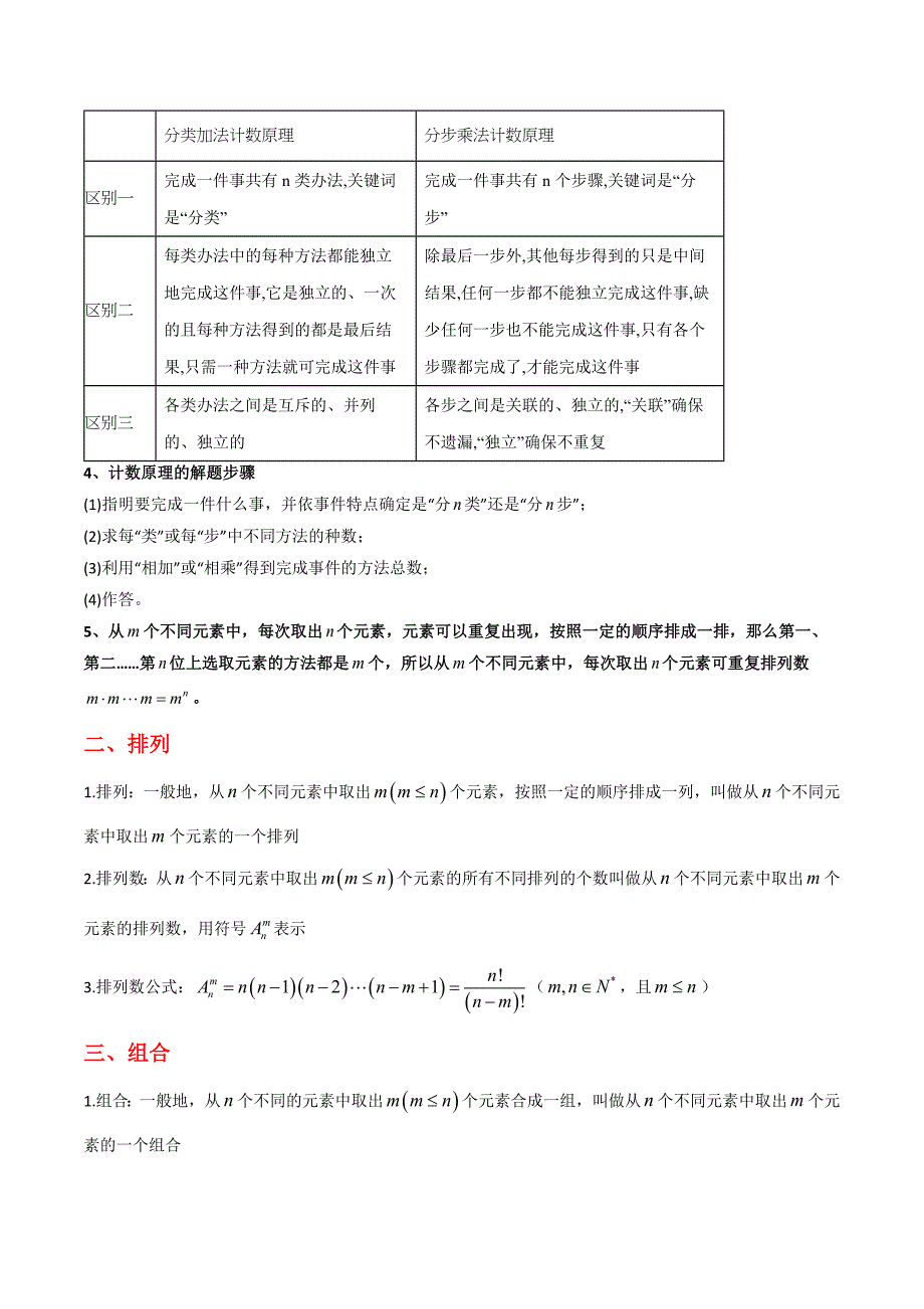 第六章 计数原理（公式、定理、结论图表）（新教材）_第2页