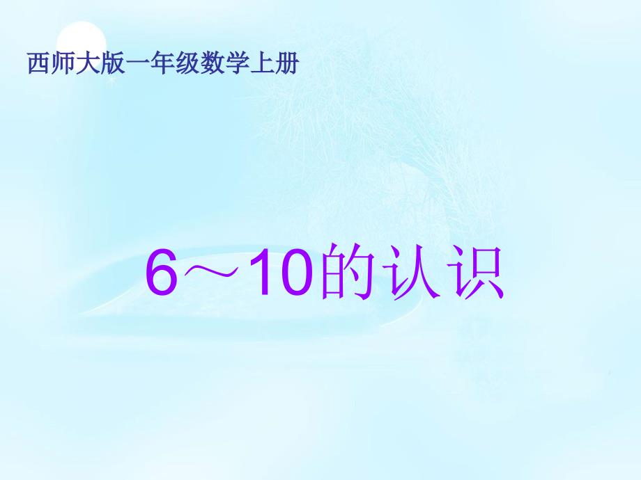 一年级数学上册 第二单元 10以内数的认识和加减（二）《6～10的认识》课件 西师大版_第2页