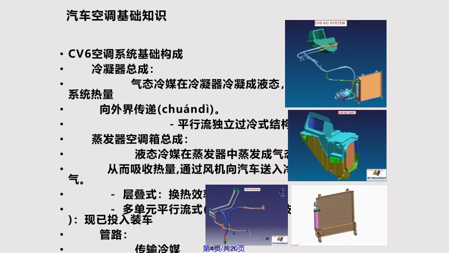 CV汽车空调系统维修基础实用实用教案_第4页