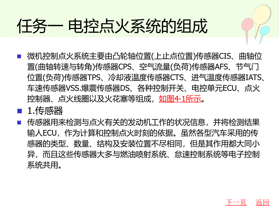 中职汽车电子（主编谭平 北理工版）课件：课题四 发动机电控点火系统01_第2页