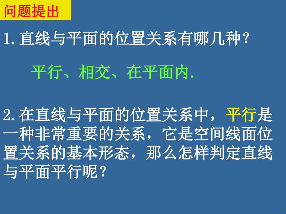 22直线平面平行的判定及其性质4课时_第2页