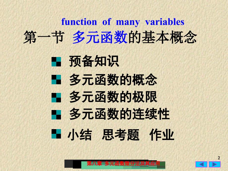 高等数学：7-1多元函数的基本概念_第2页