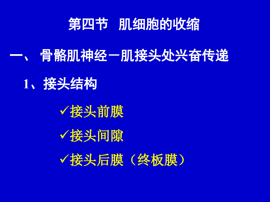 细胞生理学肌肉收缩_第1页