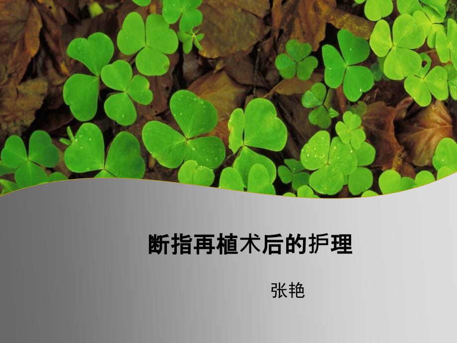 《断指再植术后护理》PPT课件_第1页