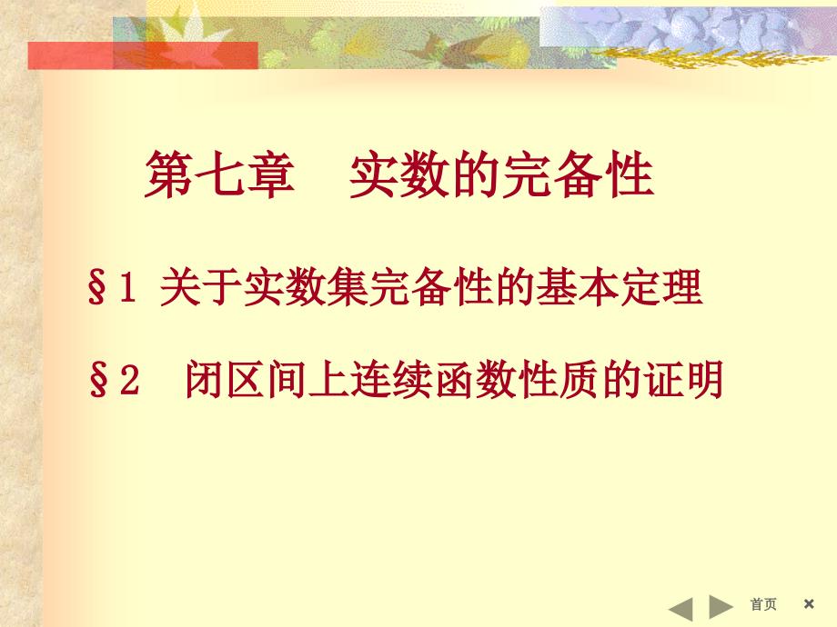 关于实数集完备性的基本定理课件_第1页