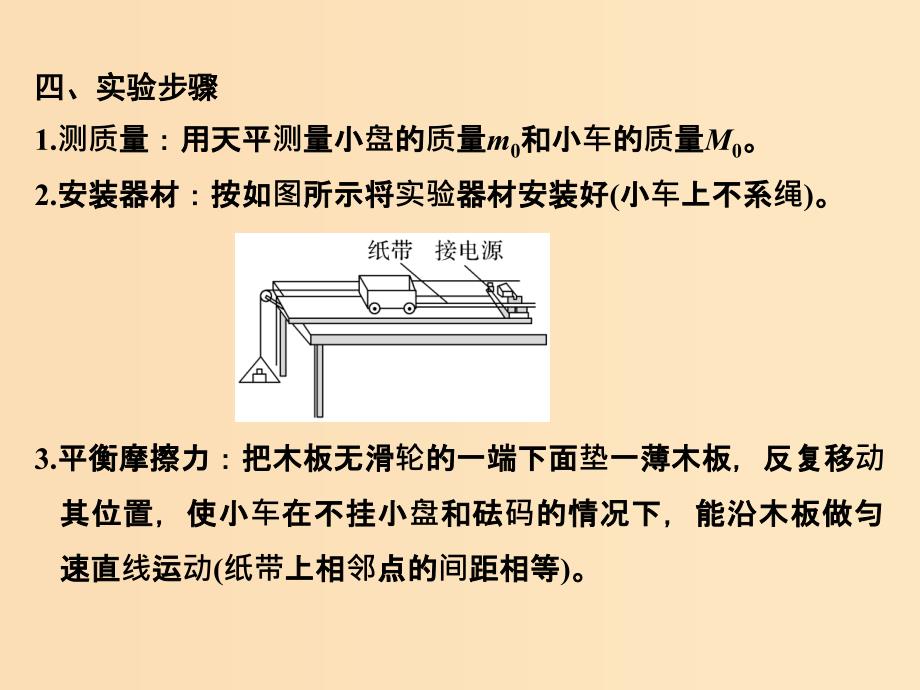 （通用版）2018-2019版高考物理总复习 主题二 相互作用与运动定律 2.2.2实验：探究加速度与力、质量的关系课件 新人教版.ppt_第4页