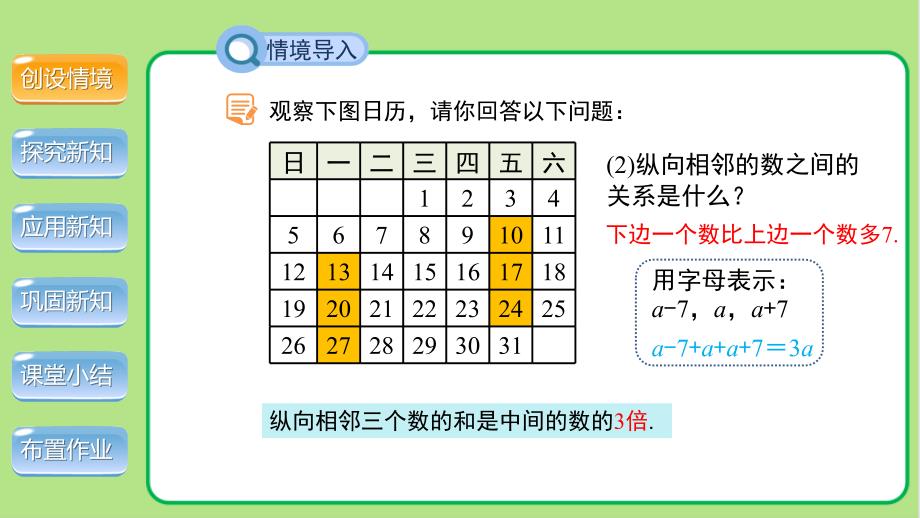 北师大版七年级数学上册《探索与表达规律》示范公开课教学课件_第4页