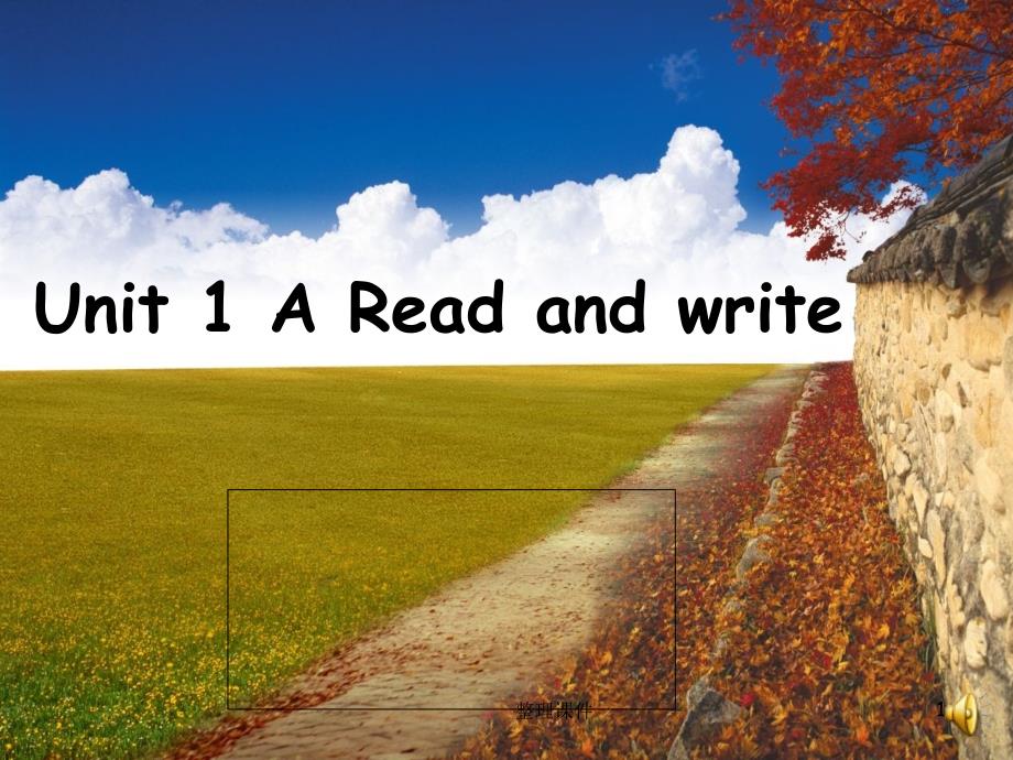 小学PEP英语五年级上册《Unit-1-A-Read-and-write-》_第1页