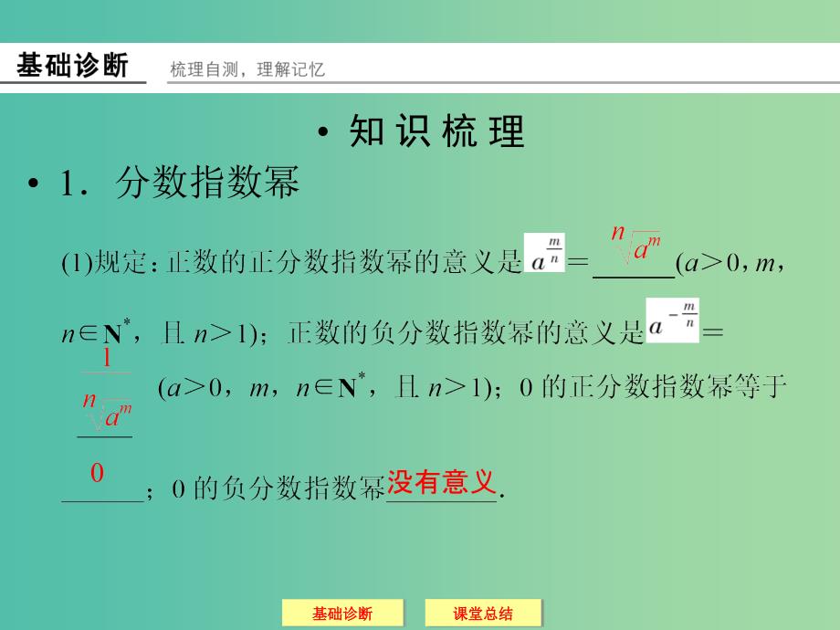高考数学一轮复习 2-5指数与指数函数课件 文.ppt_第2页