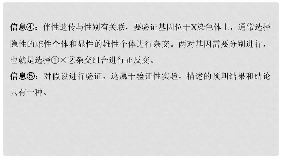 生物高考大一轮复习 第六单元 遗传信息的传递规律 实验技能三 实验的假设和结论课件 北师大版_第4页