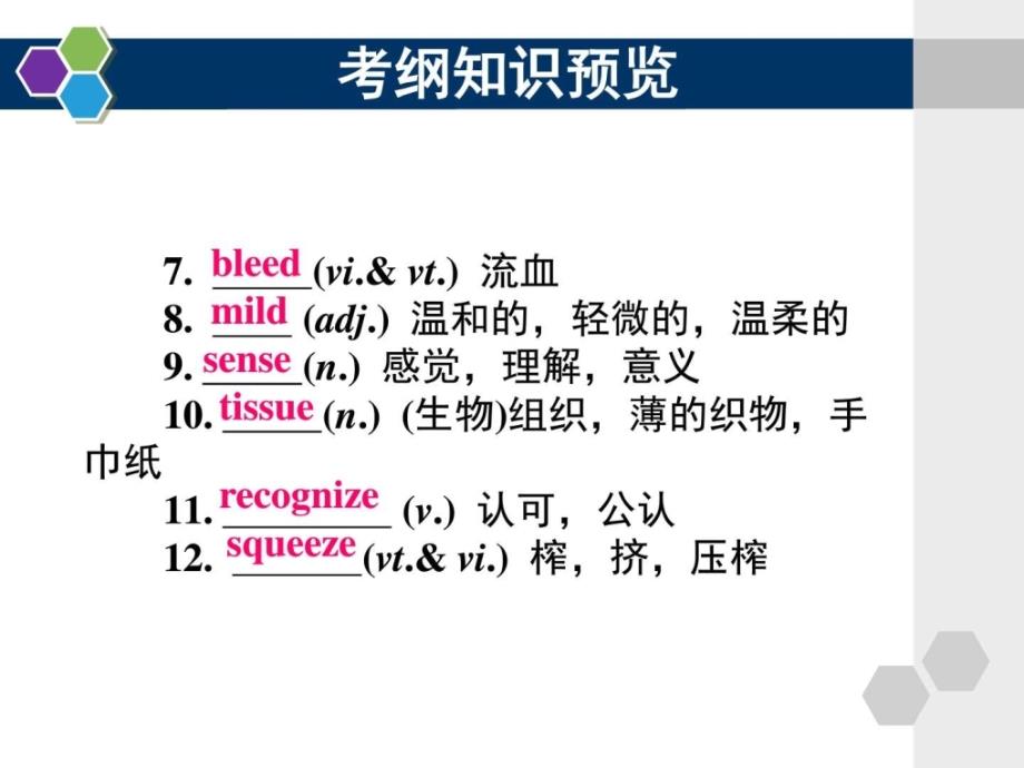 人教版高中英语必修5Unit5精品复习课件_第3页