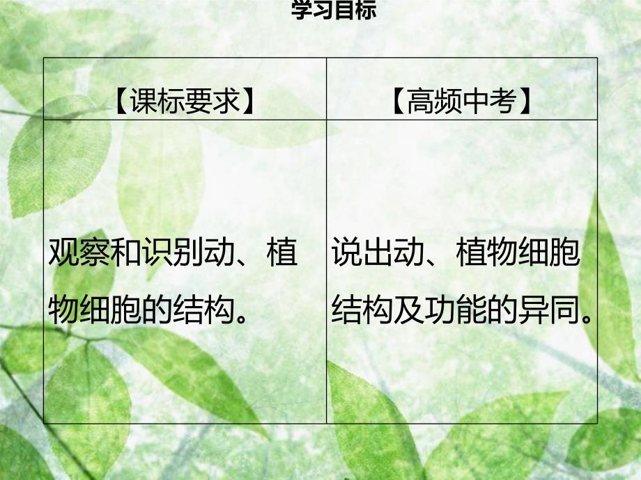 七年级生物上册第二单元第3章第1节细胞的基本结构和功能第1课时细胞的基本结构和功能习题优质课件新版北师大版_第3页