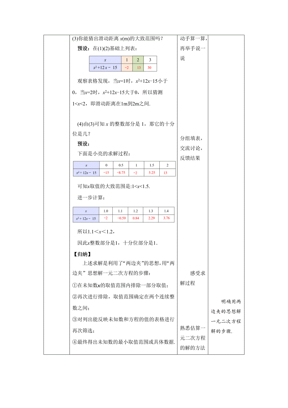 北师大版九年级数学上册《认识一元二次方程》第2课时示范公开课教学设计_第4页