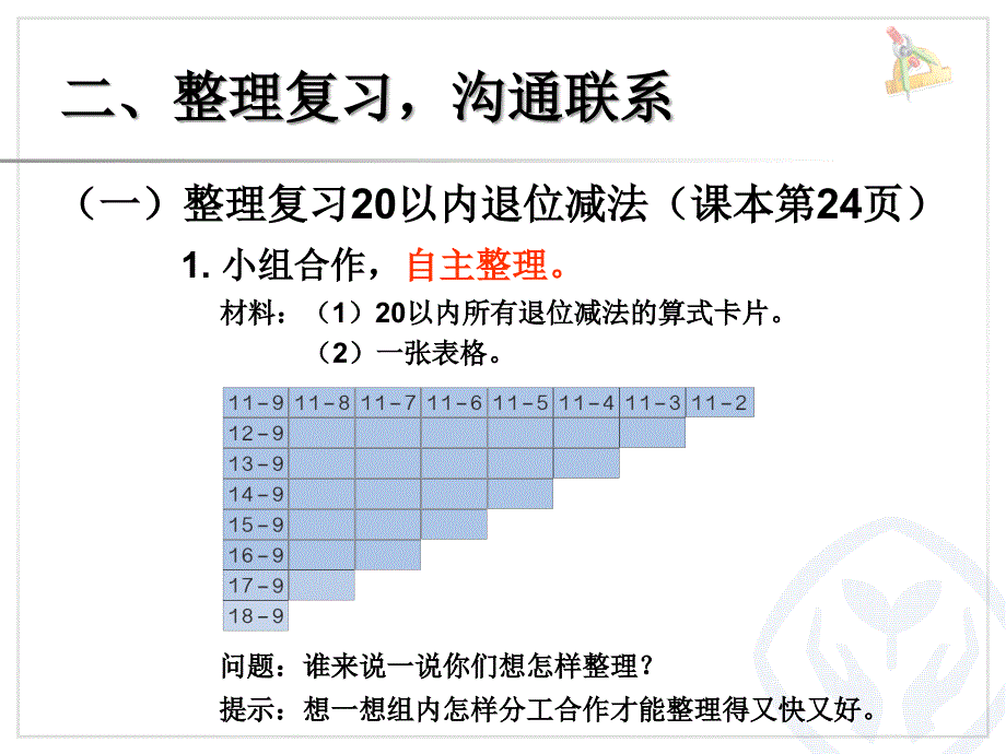 9、20以内的退位减法整理和复习_第3页