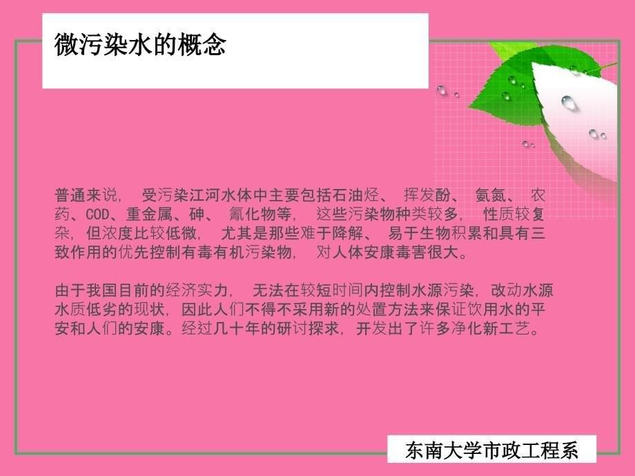 微污染水处理技术ppt课件_第5页